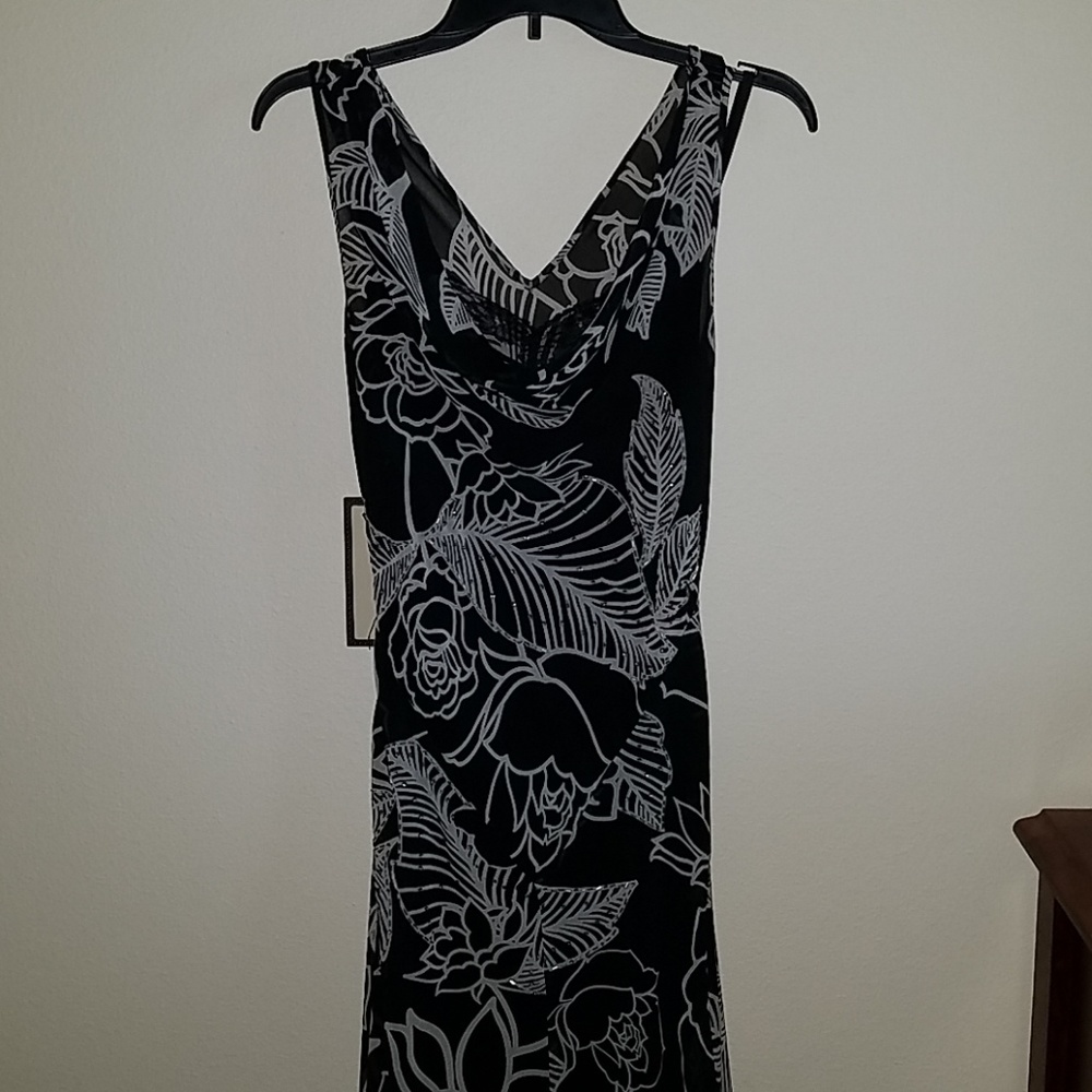 Gown with sparkling jewels